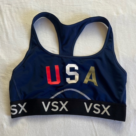 Victoria’s Secret “VSX Sport” Sports Bra with USA print - Picture 1 of 2